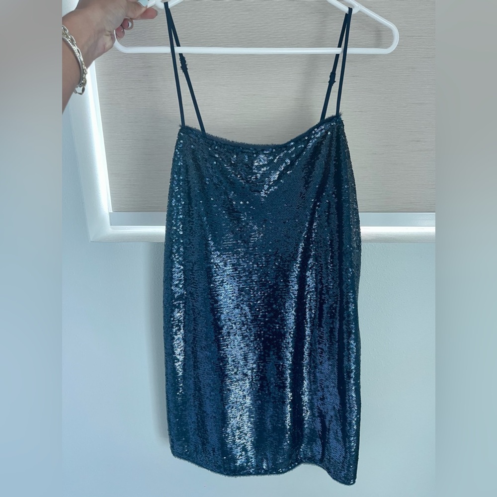 Free People Sequin Slip Dress